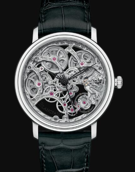 Blancpain Métiers d'Art Watches for sale Blancpain Squelette 8 Jours Replica Watch Cheap Price 6633 1500 55B